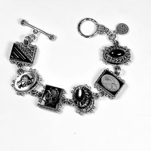 Silver Tone Charm Bracelet
